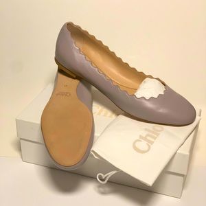 NEW Chloe Scallop Ballerina - Grey - 41